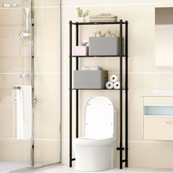 Black minimalist shelf